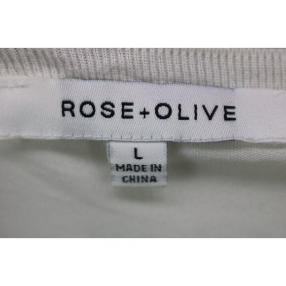 Rose & Olive Ivory Chiffon Sheer Lined Blouse-Size Large-Oversized - Picture 4 of 9